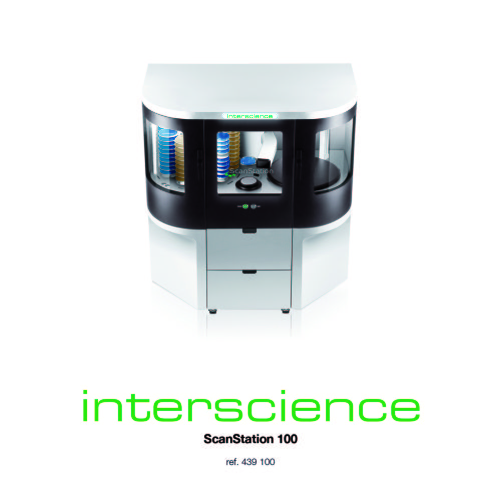 ScanStation 100 is a unit centralizing incubation, detection and counting of Petri dishes. Colonies are detected & counted as soon as they appear. Follow the growth curve of the colonies.