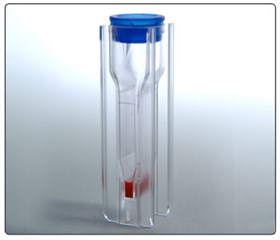Disposable solvent resistant micro cuvette
