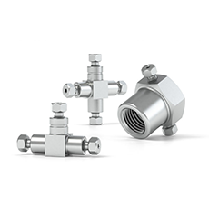 Idex - High Pressure Multiport Connectors - Stainless Steel Tees & Crosses