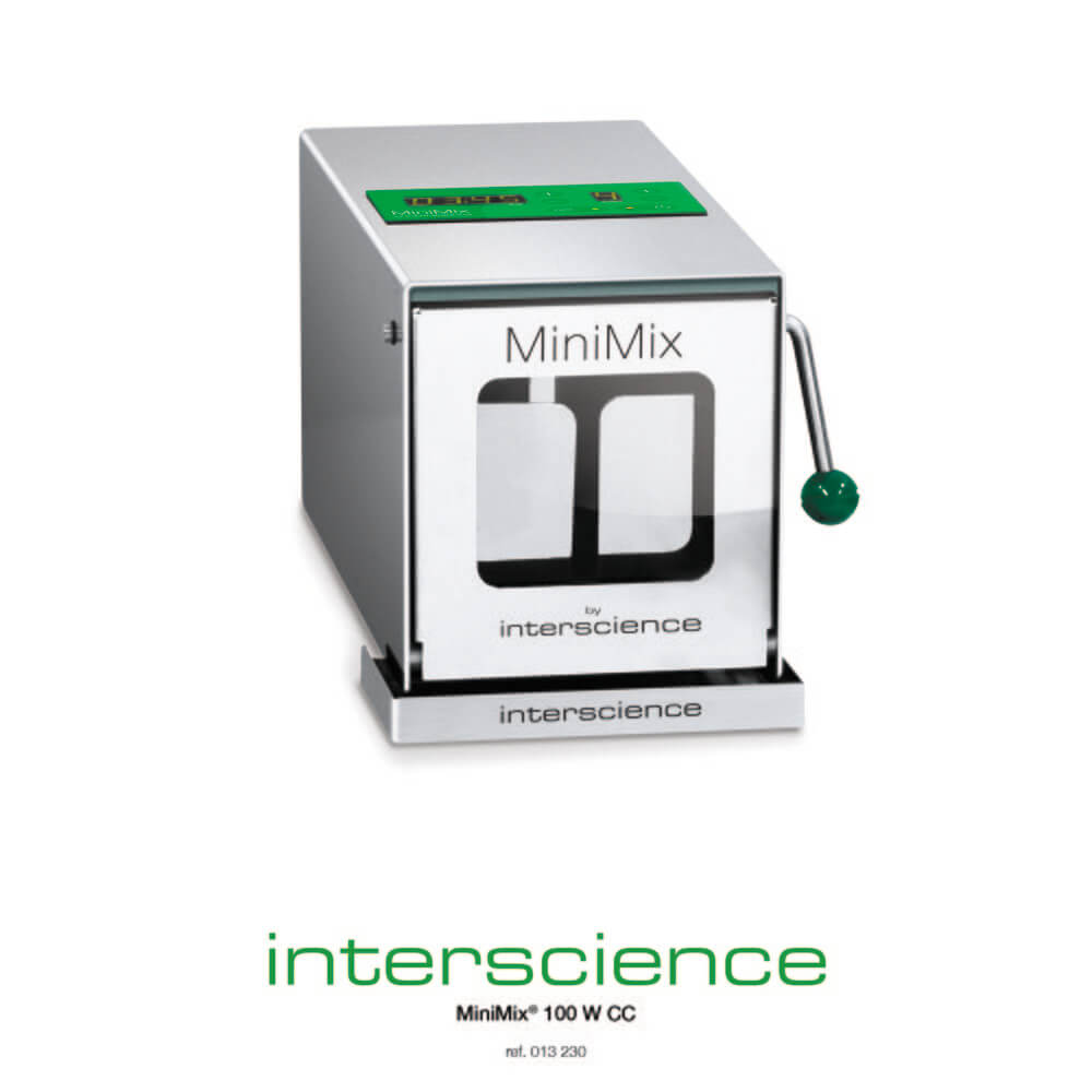 The MiniMix 100 series is made for the blending of small samples. The patented adjustable blending power enables optimal bacterial extraction and can be adapted to the nature of the sample. 