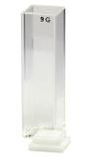 12mm o.d square glass cell with square aperture and cap