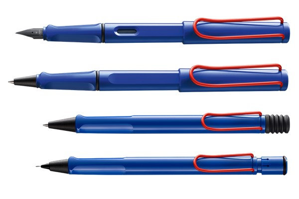 ドイツの筆記具ブランド「ラミー」の 人気モデルに限定色『ラミー サファリ ブルーレッドクリップ』登場。2023年2月下旬より数量限定で発売